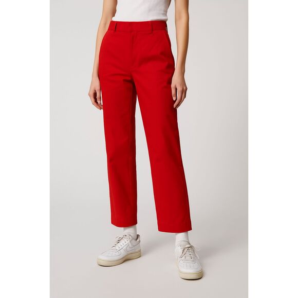 DICKIES X UO High Waist Trouser Red Sz M/10 - Picture 1 of 6